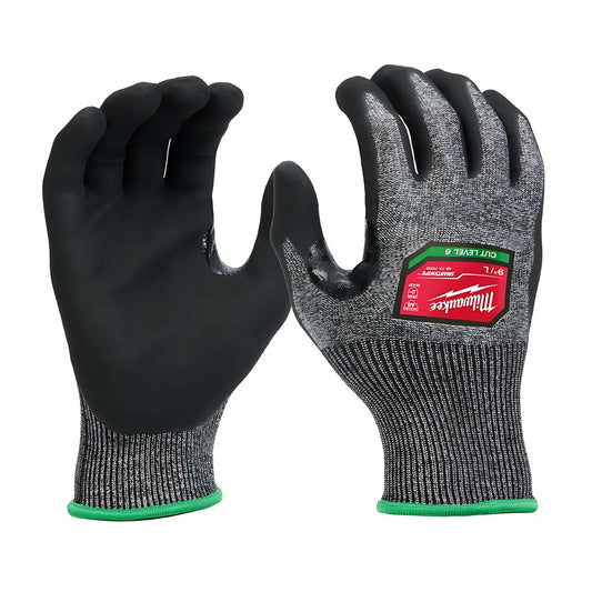 Cut Level 6 High-Dexterity Nitrile Dipped Gloves - L-Milwaukee-48-73-7002B-975