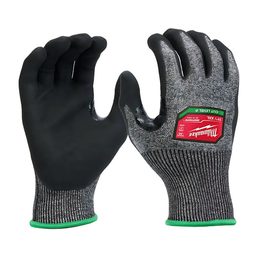Cut Level 6 High-Dexterity Nitrile Dipped Gloves - Xxl-Milwaukee-48-73-7004-984