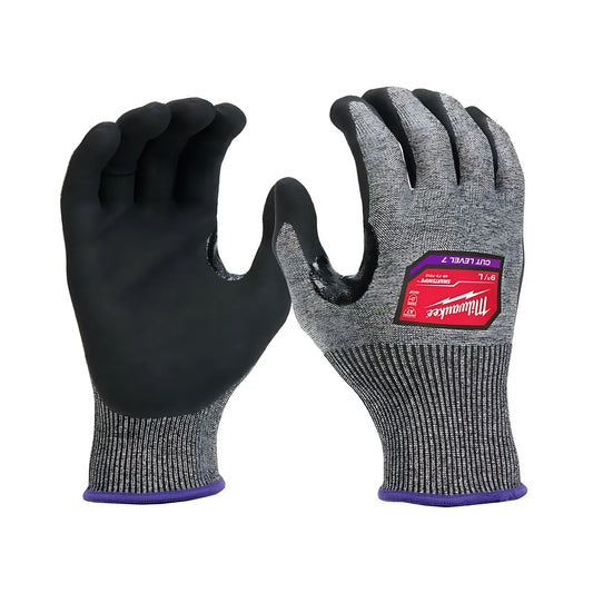 Cut Level 7 High-Dexterity Nitrile Dipped Gloves - L-Milwaukee-48-73-7012B-985