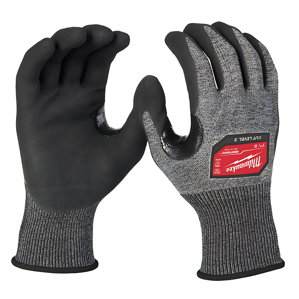 Cut Level 3 High-Dexterity Nitrile Dipped Gloves - S-Milwaukee-48-73-7130-864