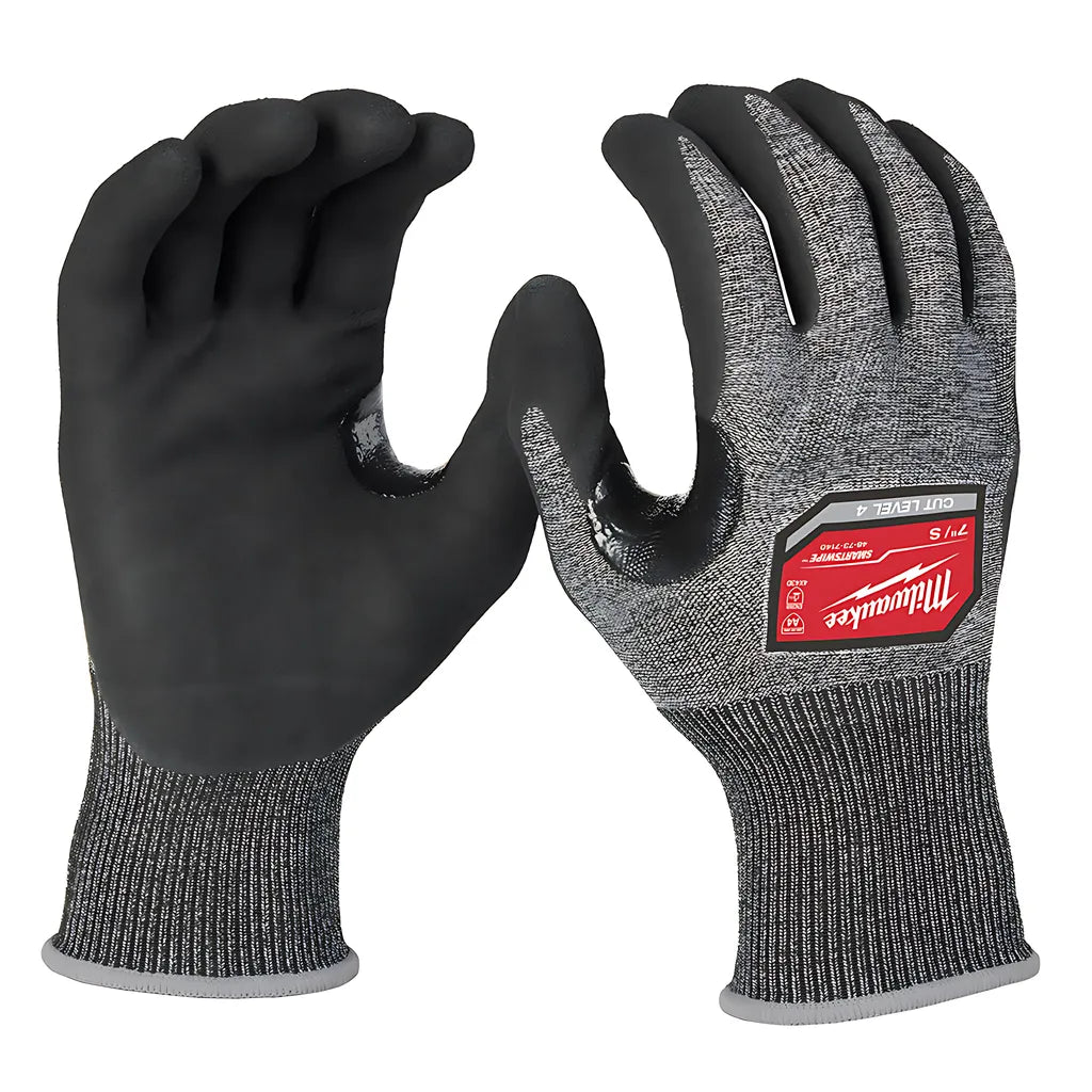 Cut Level 4 High-Dexterity Nitrile Dipped Gloves - S-Milwaukee-48-73-7140E-908