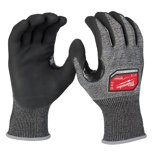 Cut Level 4 High-Dexterity Nitrile Dipped Gloves - S-Milwaukee-48-73-7140E-908