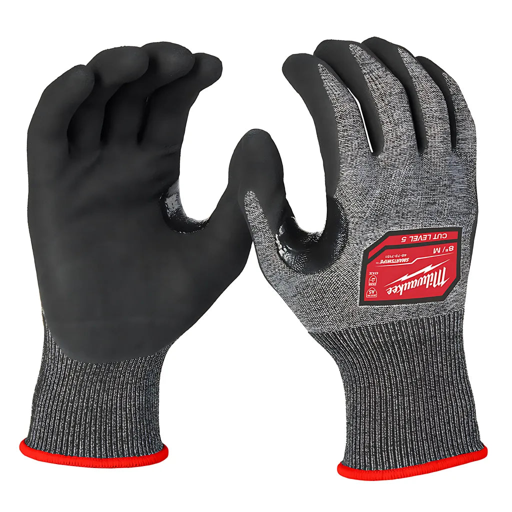 Cut Level 5 High-Dexterity Nitrile Dipped Gloves - M-Milwaukee-48-73-7151E-944
