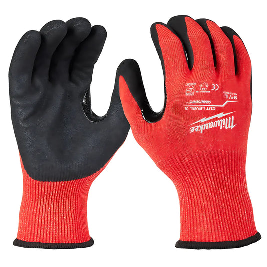 Cut Level 3 Nitrile Dipped Gloves - L-Milwaukee-48-73-8632E-879