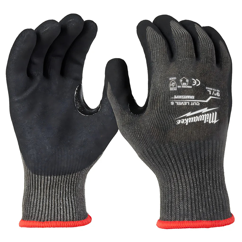 Cut Level 5 Nitrile Dipped Gloves - L-Milwaukee-48-73-8652E-951