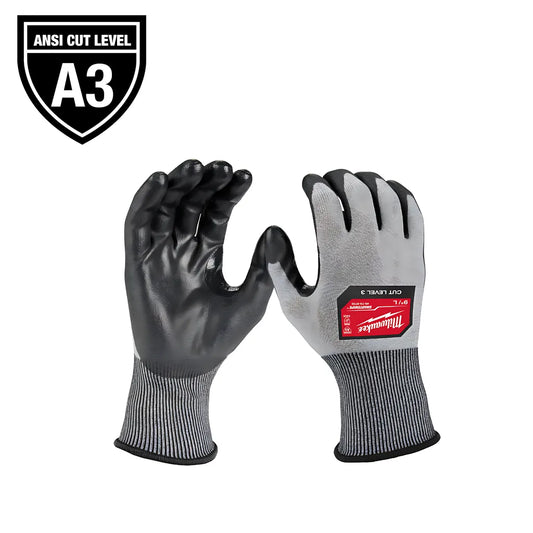 Cut Level 3 High Dexterity Polyurethane Dipped Gloves - M-Milwaukee-48-73-8731B-852