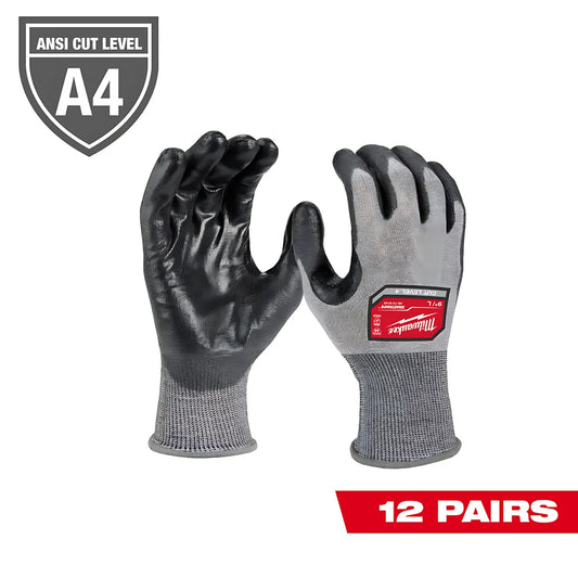 Cut Level 4 High Dexterity Polyurethane Dipped Gloves - Xl-Milwaukee-48-73-8743B-900