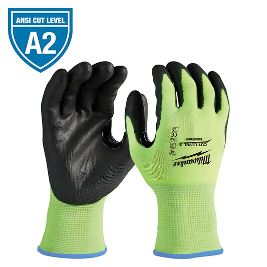 High Visibility Cut Level 2 Polyurethane Dipped Gloves - Xl-Milwaukee-48-73-8923-1047