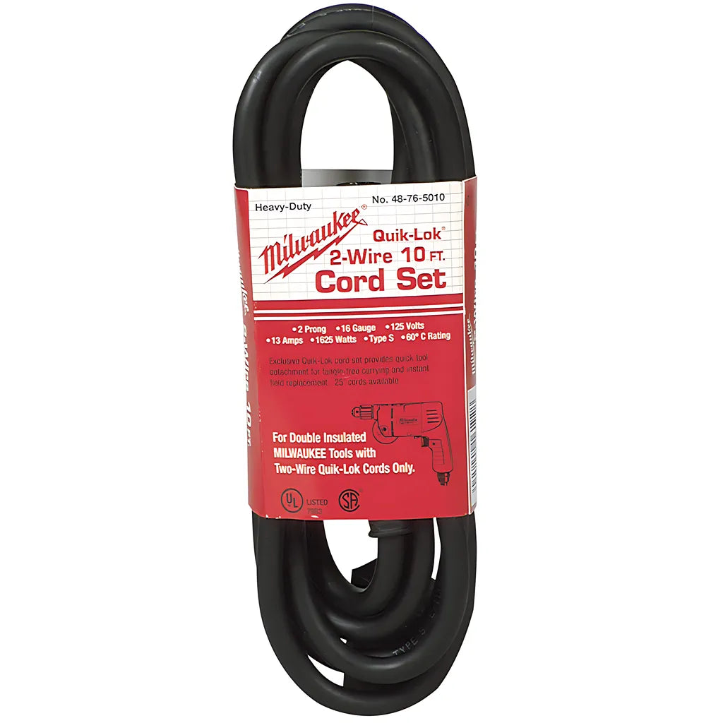 10 Ft. 2-Wire Quik-Lok® Cord-Milwaukee-48-76-5010-4003