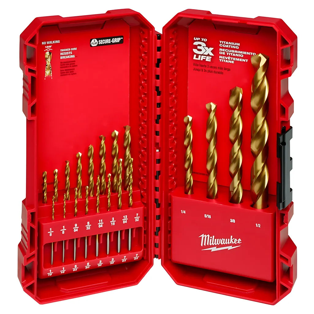 Thunderbolt® Titanium Drill Bit Set  20Pc-Milwaukee-48-89-1105-11957