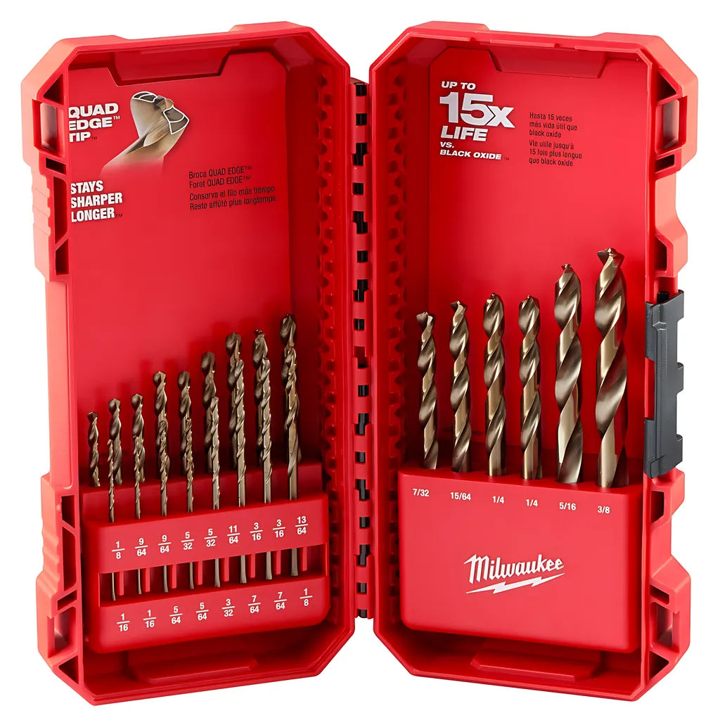 Red Helix Cobalt Drill Bit Set  23Pc-Milwaukee-48-89-2338-10449