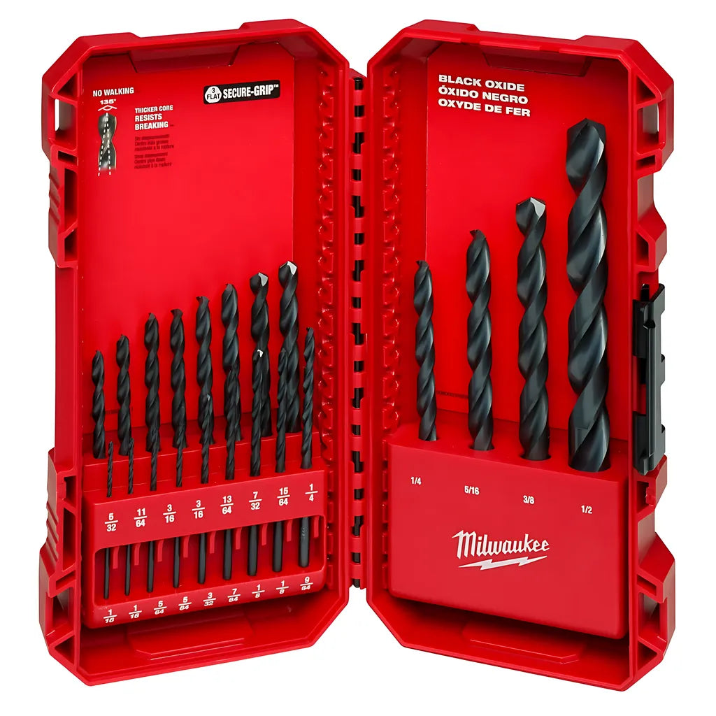 Thunderbolt® Black Oxide Drill Bit Set  21Pc-Milwaukee-48-89-2801-11954