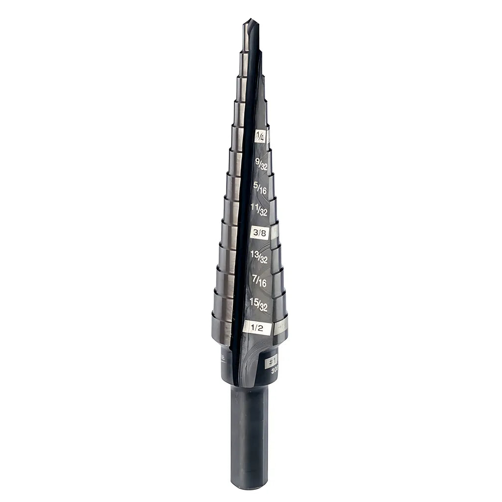 #1 Step Drill Bit, 1/8 In. - 1/2 In. X 1/32 In.-Milwaukee-48-89-9201-3482