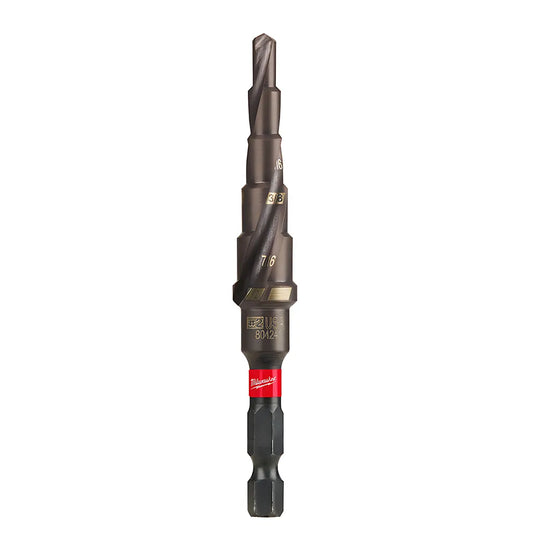 Shockwave Impact Duty Step Bit #2 3/16 - 1/2 In.-Milwaukee-48-89-9242-11666