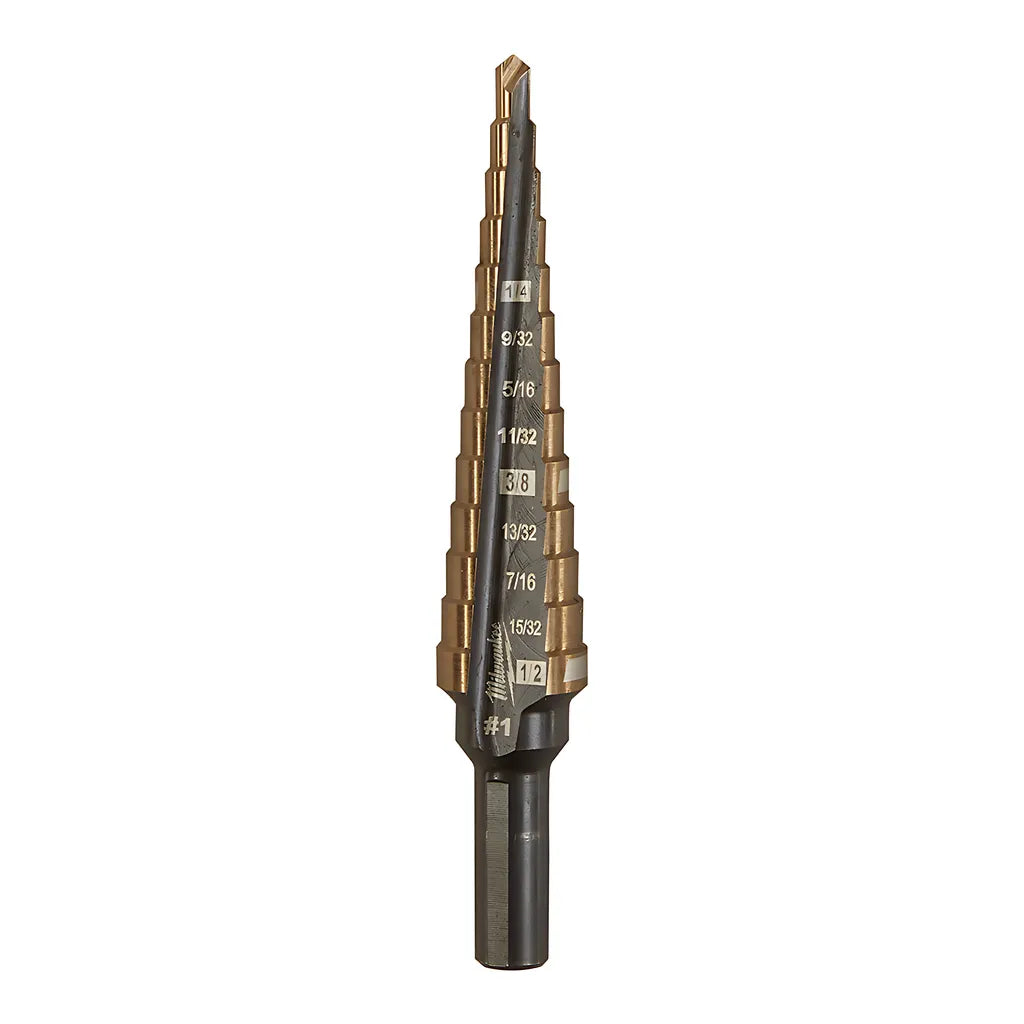 Milwaukee Cobalt Step Drill Bit #1 (1/8"-1/2")-Milwaukee-48-89-9281-10072