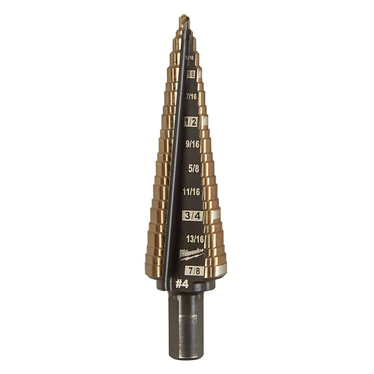 Milwaukee Cobalt Step Drill Bit #4 (3/16-7/8")-Milwaukee-48-89-9284-10073