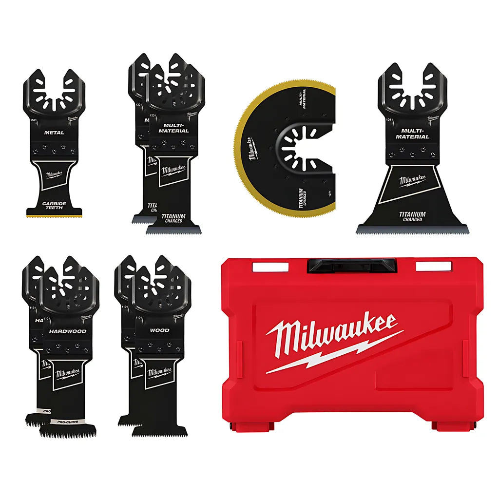 Milwaukee® Open-Lok Multi-Tool Blade Variety Kit 9Pc-Milwaukee-49-10-9113-10162