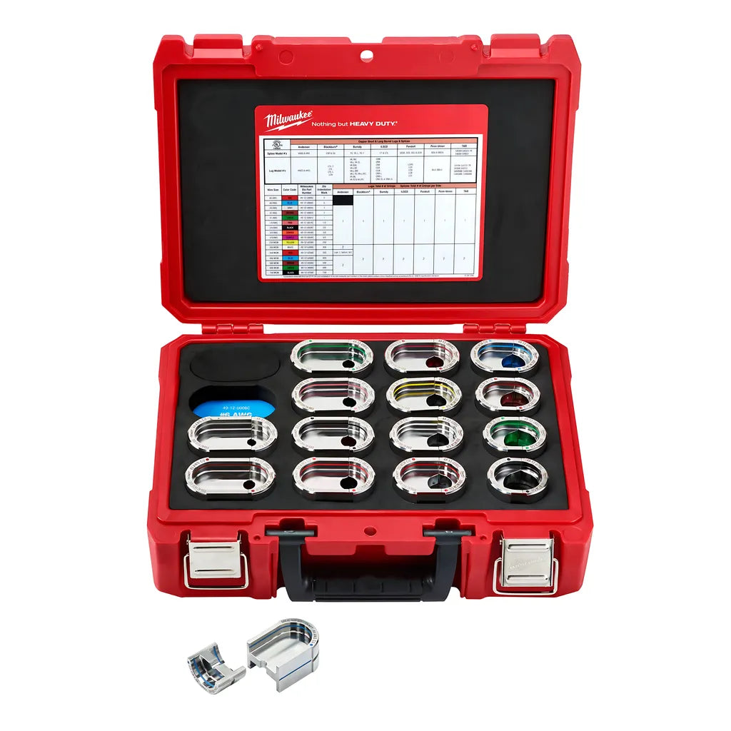 Exact #6 - 750 Mcm Copper 12T U-Style Die Kit-Milwaukee-49-12-KITC-7835