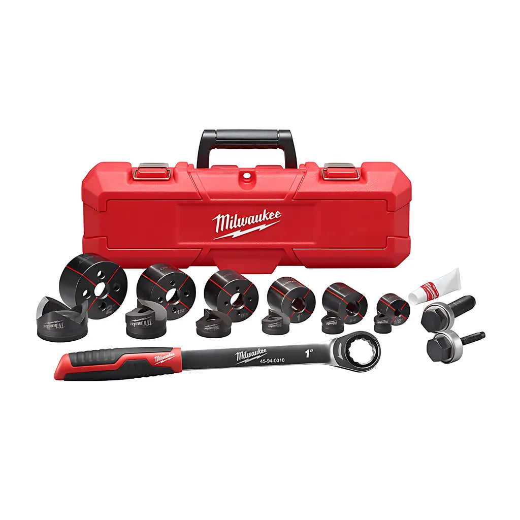 Exact 1/2 In. To 2 In. Hand Ratchet Knockout Set-Milwaukee-49-16-2694-7849