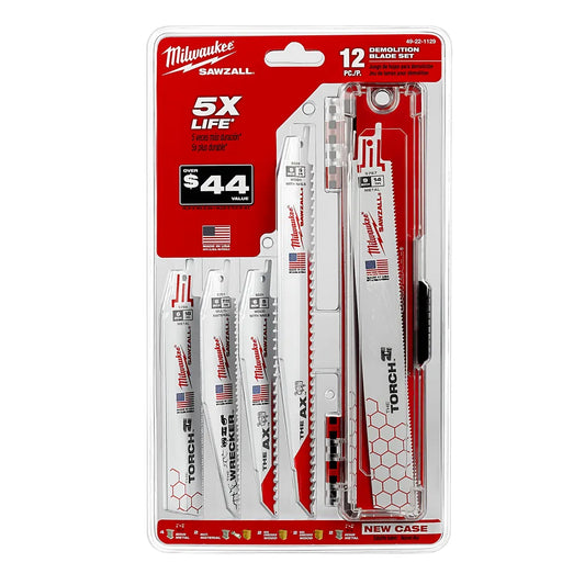 12-Piece Sawzall® Blade Set-Milwaukee-49-22-1129-4555