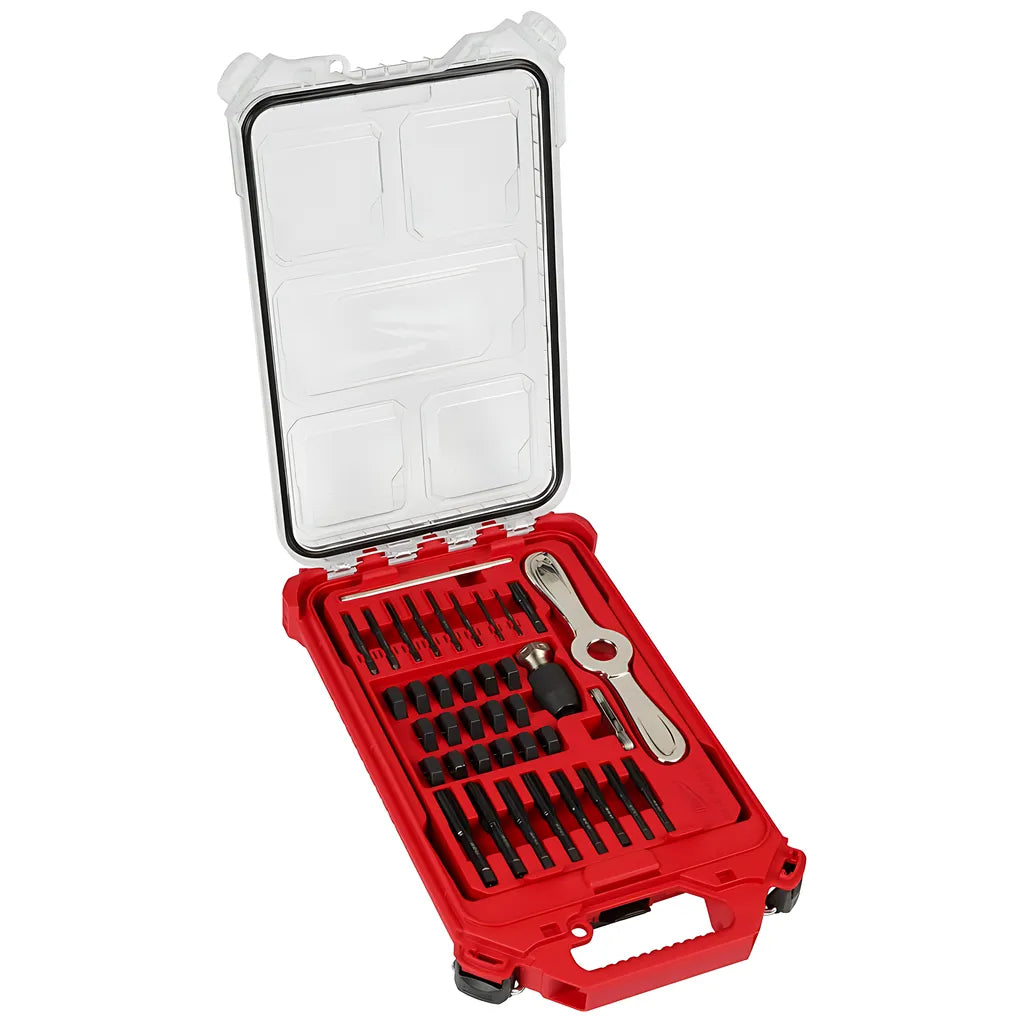 38Pc Sae Tap & Die Packout Set W/ Hex-Lok 2-In-1 Handle-Milwaukee-49-22-5604-5951