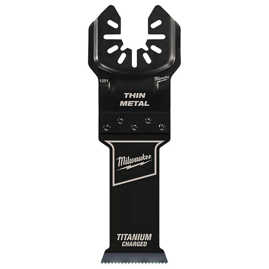 Milwaukee® Open-Lok 1-1/8" Titanium Charged Bi-Metal Thin Metal Multi-Tool Blade-Milwaukee-49-25-1251-10105