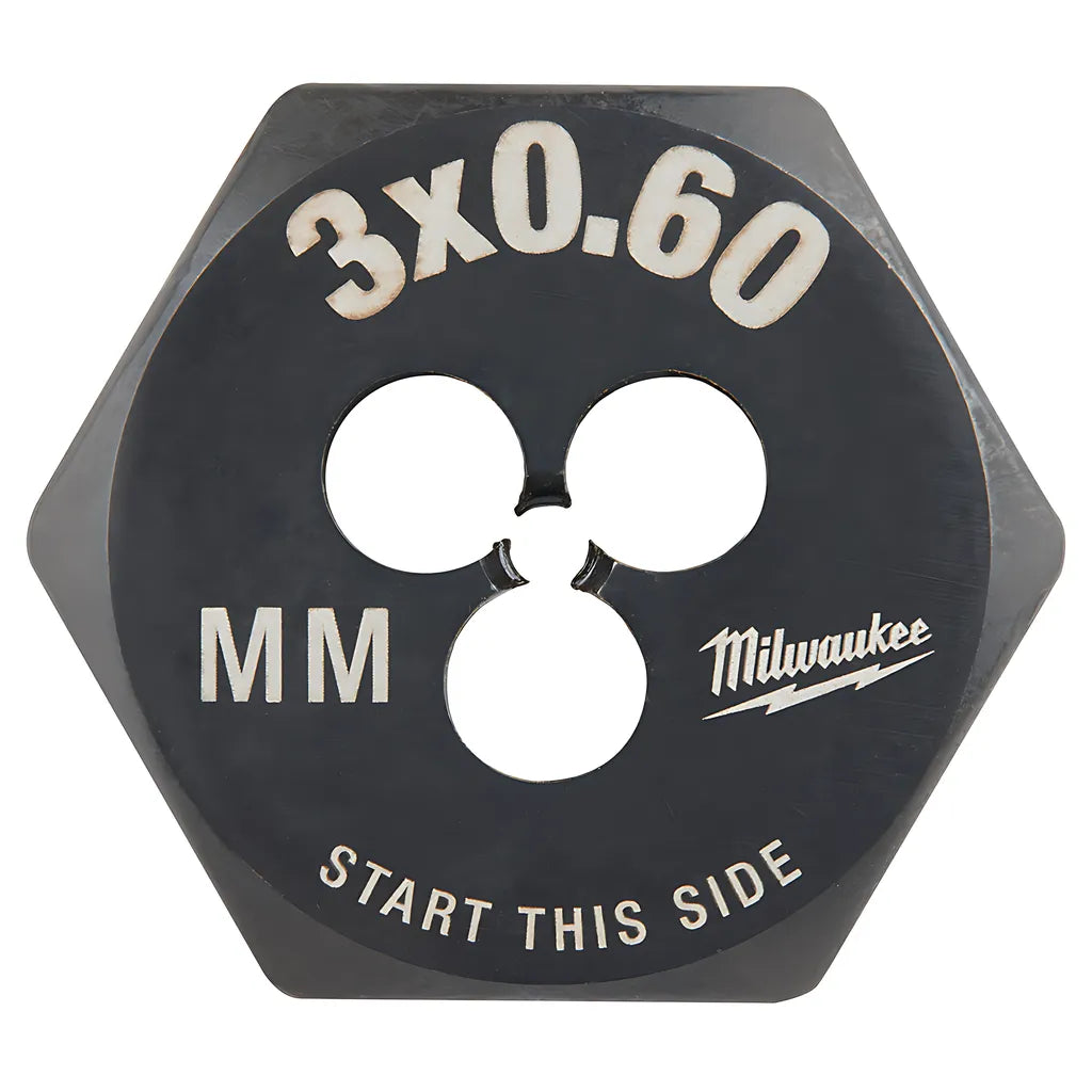 M3-0.60 Mm 1-Inch Hex Threading Die-Milwaukee-49-57-5310-9993