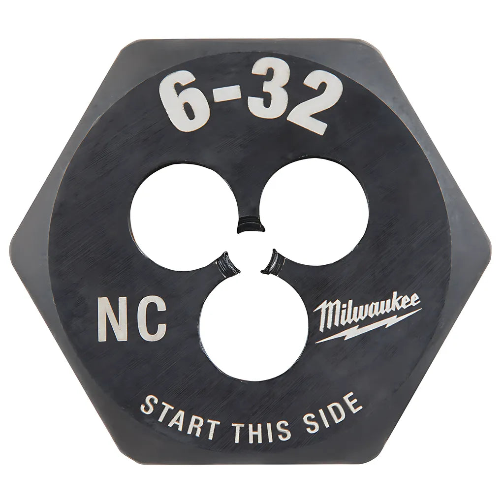 6-32 Nc 1-Inch Hex Threading Die-Milwaukee-49-57-5315-6636