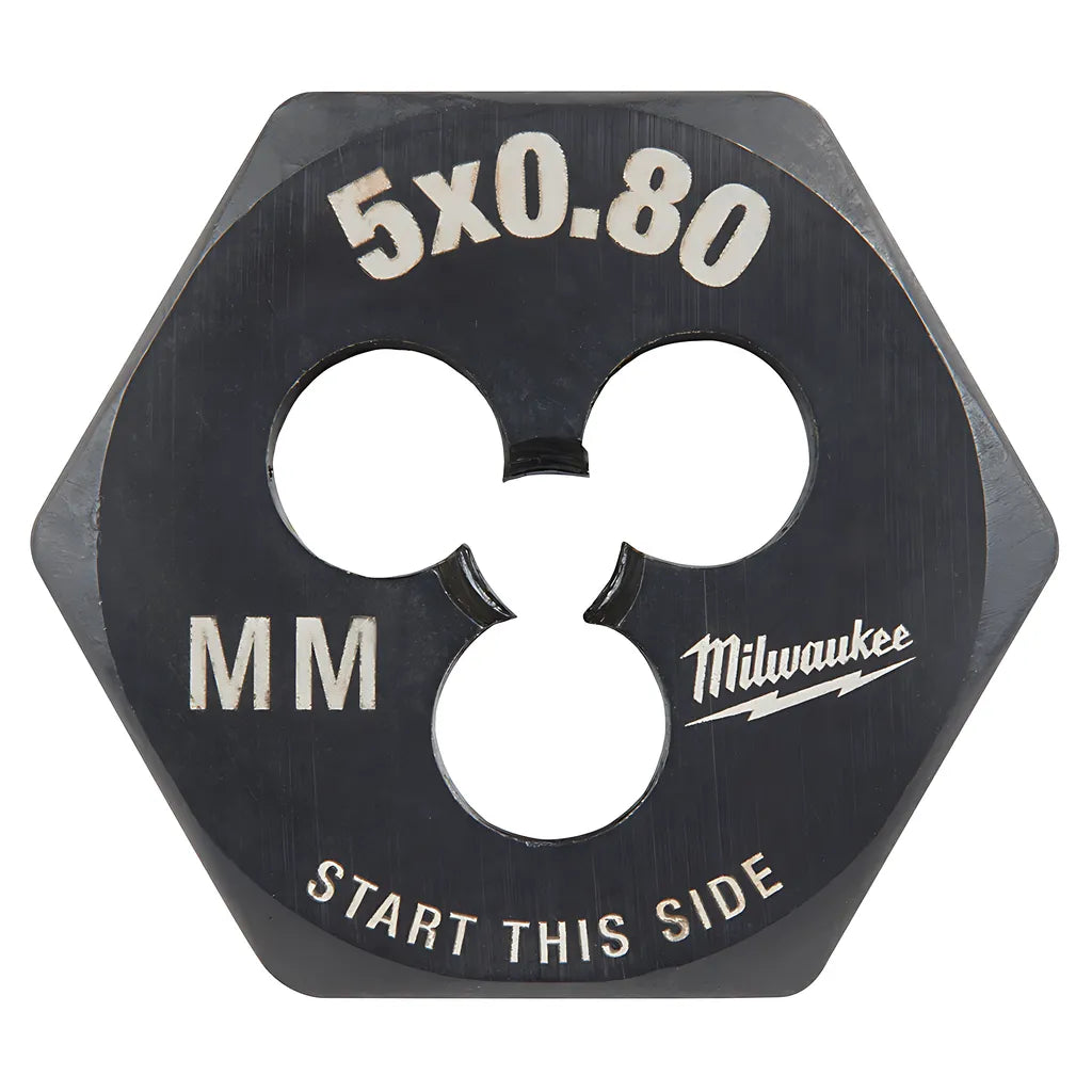 M5-0.80 Mm 1-Inch Hex Threading Die-Milwaukee-49-57-5329-10003