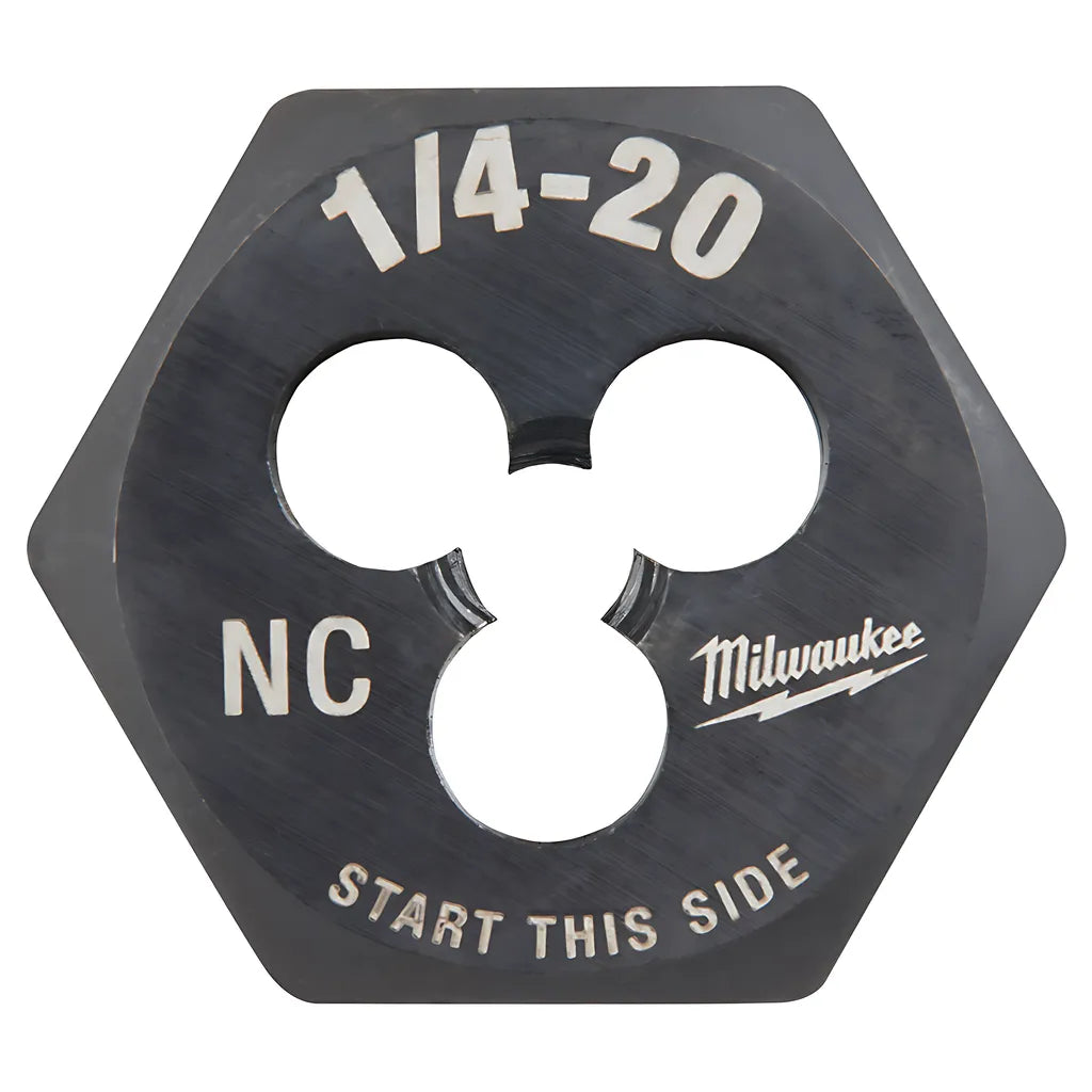 1/4"-20 Nc 1-Inch Hex Threading Die-Milwaukee-49-57-5334-3973