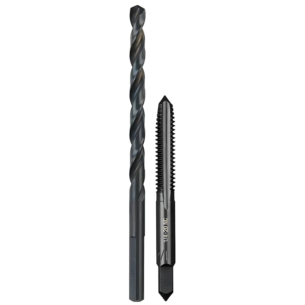 1/4"-20 Nc Straight Flute Plug Tap & #7 Drill Bit-Milwaukee-49-57-5534-3975