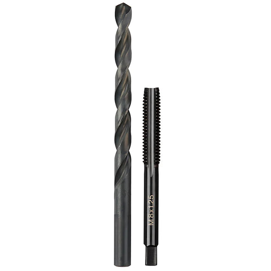 M8-1.25 Mm Straight Flute Plug Tap & H Drill Bit-Milwaukee-49-57-5543-10016