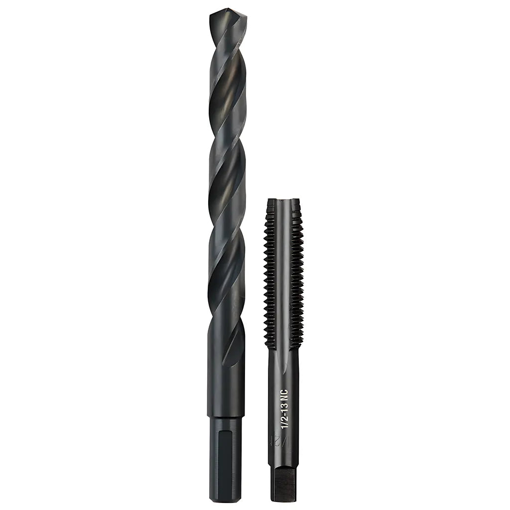 1/2"-13 Nc Straight Flute Plug Tap & 27/64" Drill Bit-Milwaukee-49-57-5560-3803