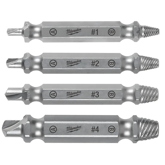 M2 Steel Screw Extractor Set 4Pc-Milwaukee-49-57-9001-9986