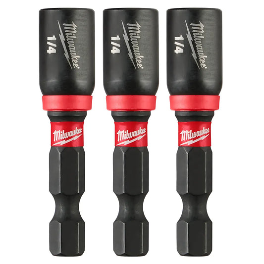 Shockwave Impact Duty 1/4 X 1-7/8 Magnetic Nut Driver 3Pk-Milwaukee-49-66-4522-10947