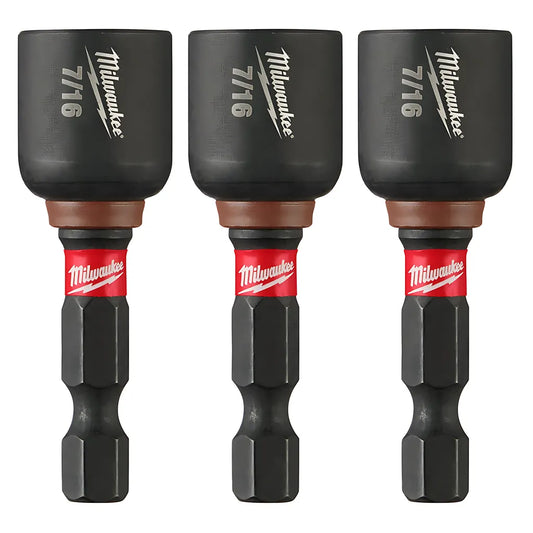 Shockwave Impact Duty 7/16 X 1-7/8 Magnetic Nut Driver 3Pk-Milwaukee-49-66-4526-10998