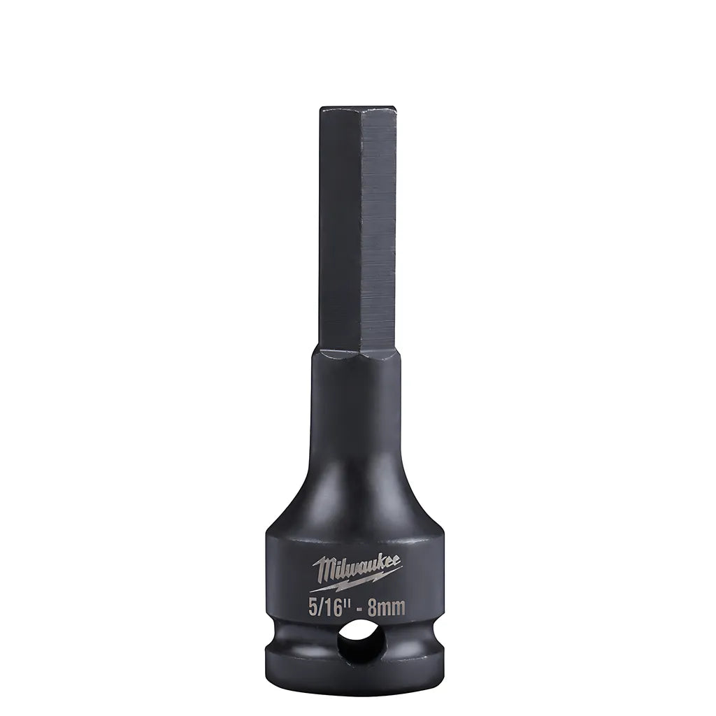 Shockwave Lineman'S 3/8 In. Drive 5/16 In. - 8Mm Hex Bit Socket-Milwaukee-49-66-5151-11760