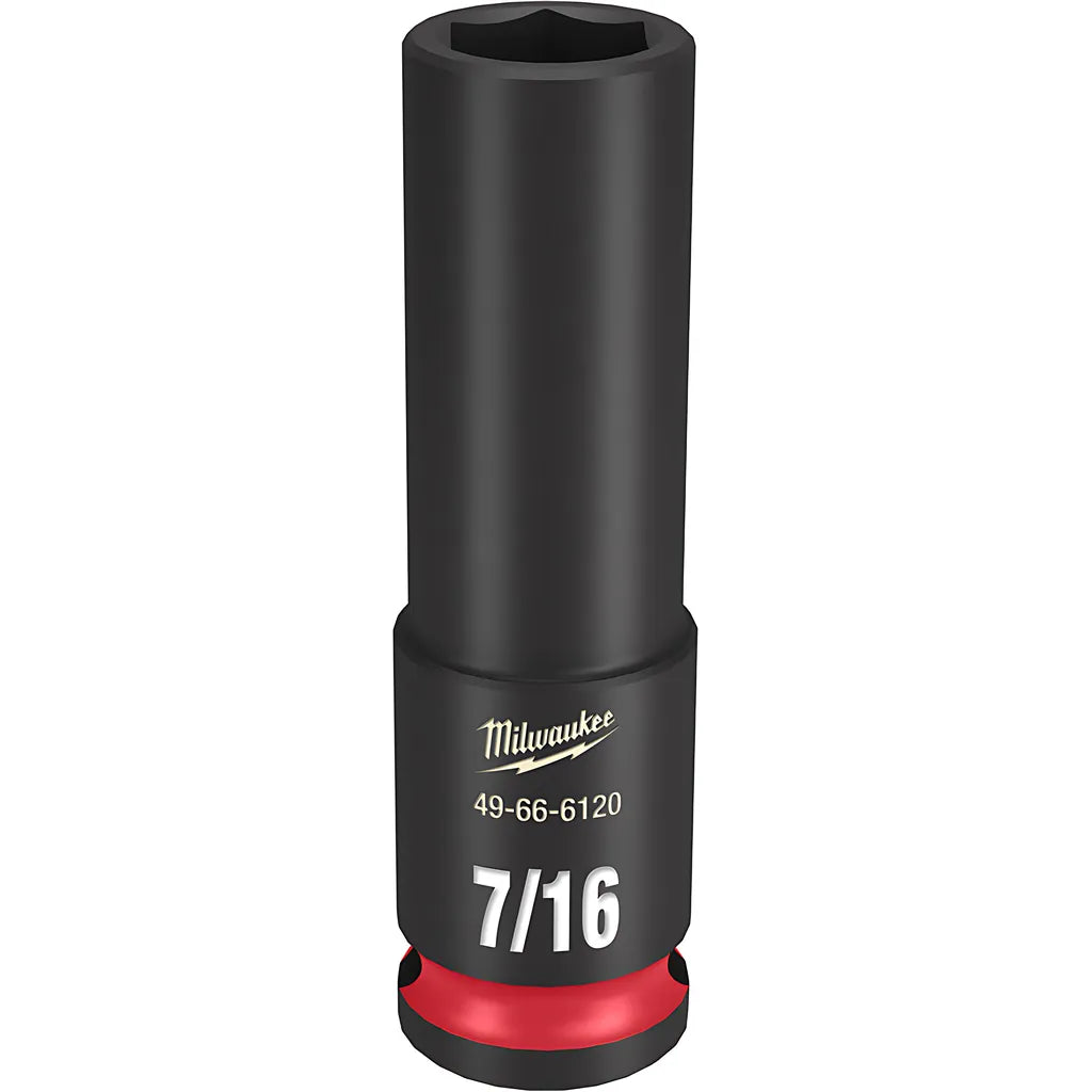 Shockwave Impact Duty 3/8" Drive 7/16" Deep 6 Point Socket-Milwaukee-49-66-6120-11633