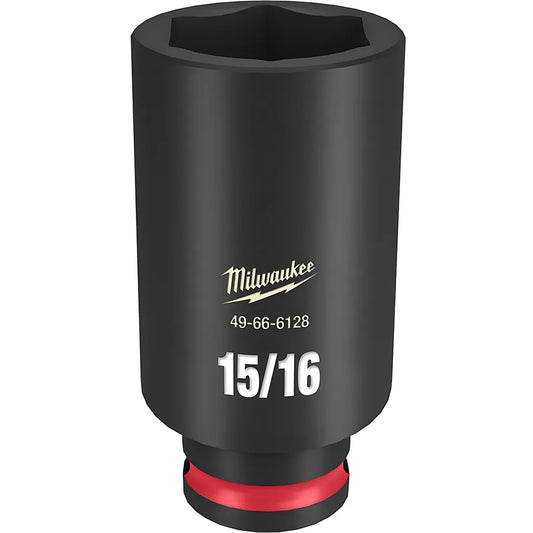 Shockwave Impact Duty 3/8" Drive 15/16" Deep 6 Point Socket-Milwaukee-49-66-6128-11599