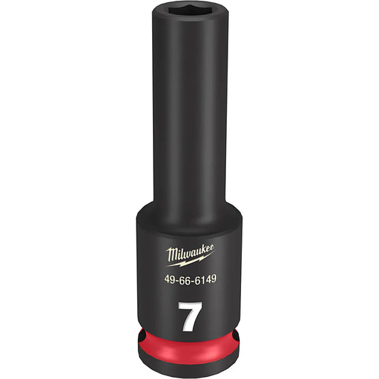 Shockwave Impact Duty 3/8" Drive 7Mm Deep 6 Point Socket-Milwaukee-49-66-6149-11637