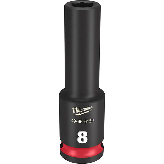 Shockwave Impact Duty 3/8" Drive 8Mm Deep 6 Point Socket-Milwaukee-49-66-6150-11639