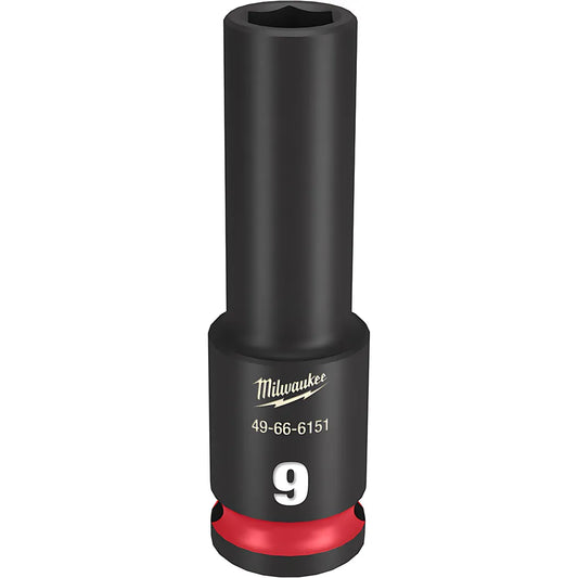 Shockwave Impact Duty 3/8" Drive 9Mm Deep 6 Point Socket-Milwaukee-49-66-6151-11645