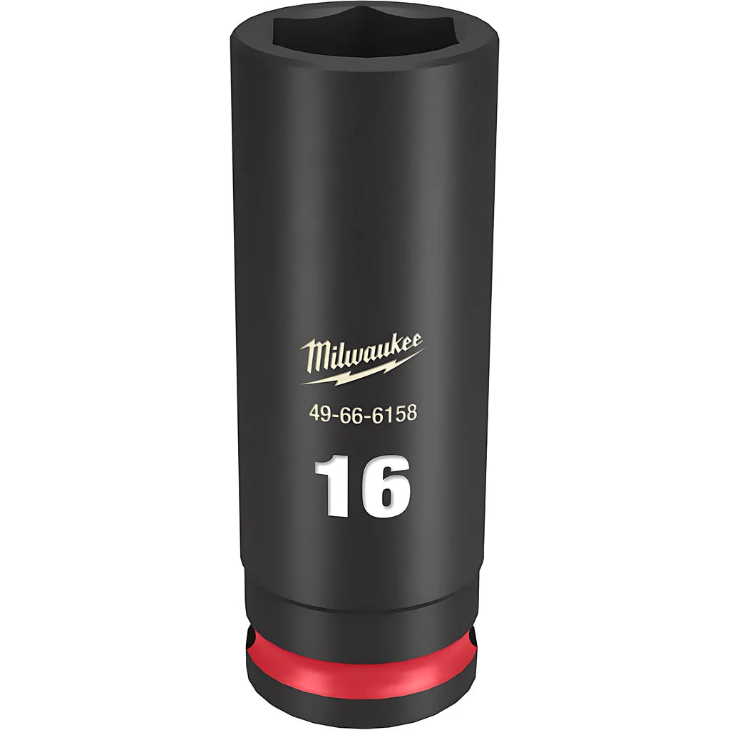 Shockwave Impact Duty 3/8" Drive 16Mm Deep 6 Point Socket-Milwaukee-49-66-6158-11602