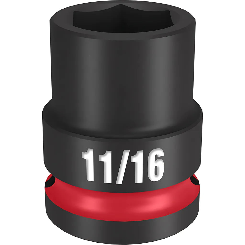 Shockwave Impact Duty 1/2" Drive 11/16" Standard 6 Point Socket-Milwaukee-49-66-6205-11350