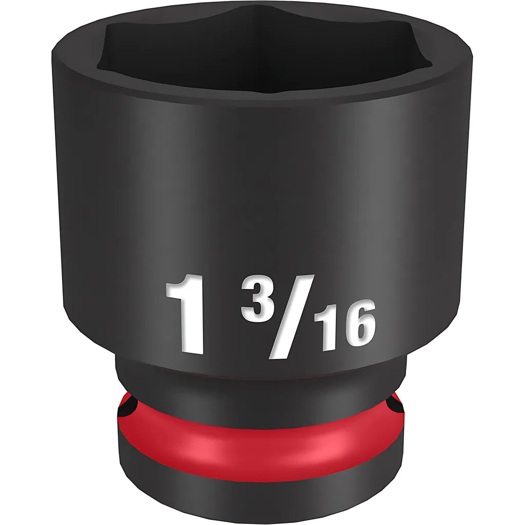 Shockwave Impact Duty 1/2" Drive 1-3/16" Standard 6 Point Socket-Milwaukee-49-66-6213-11365