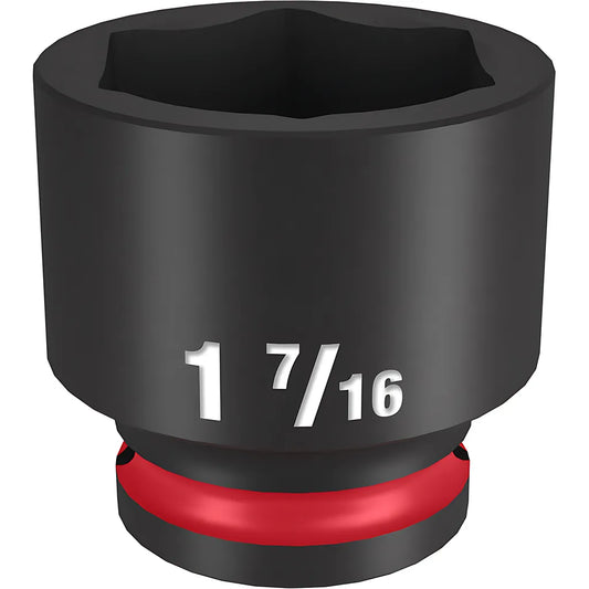 Shockwave Impact Duty 1/2" Drive 1-7/16" Standard 6 Point Socket-Milwaukee-49-66-6217-11381