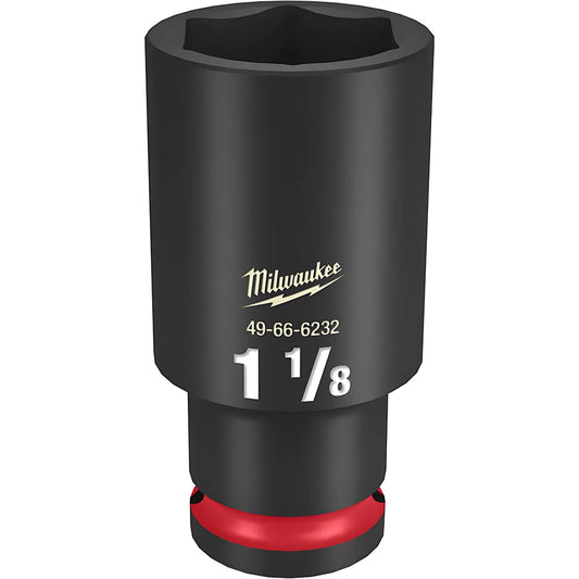 Shockwave Impact Duty 1/2" Drive 1-1/8" Deep 6 Point Socket-Milwaukee-49-66-6232-11355