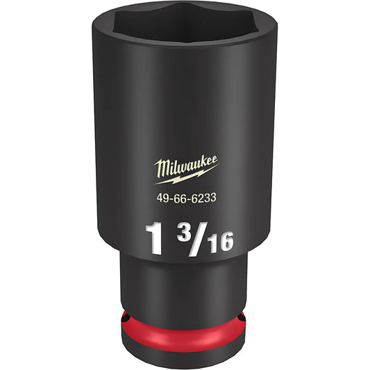 Shockwave Impact Duty 1/2" Drive 1-3/16" Deep 6 Point Socket-Milwaukee-49-66-6233-11364