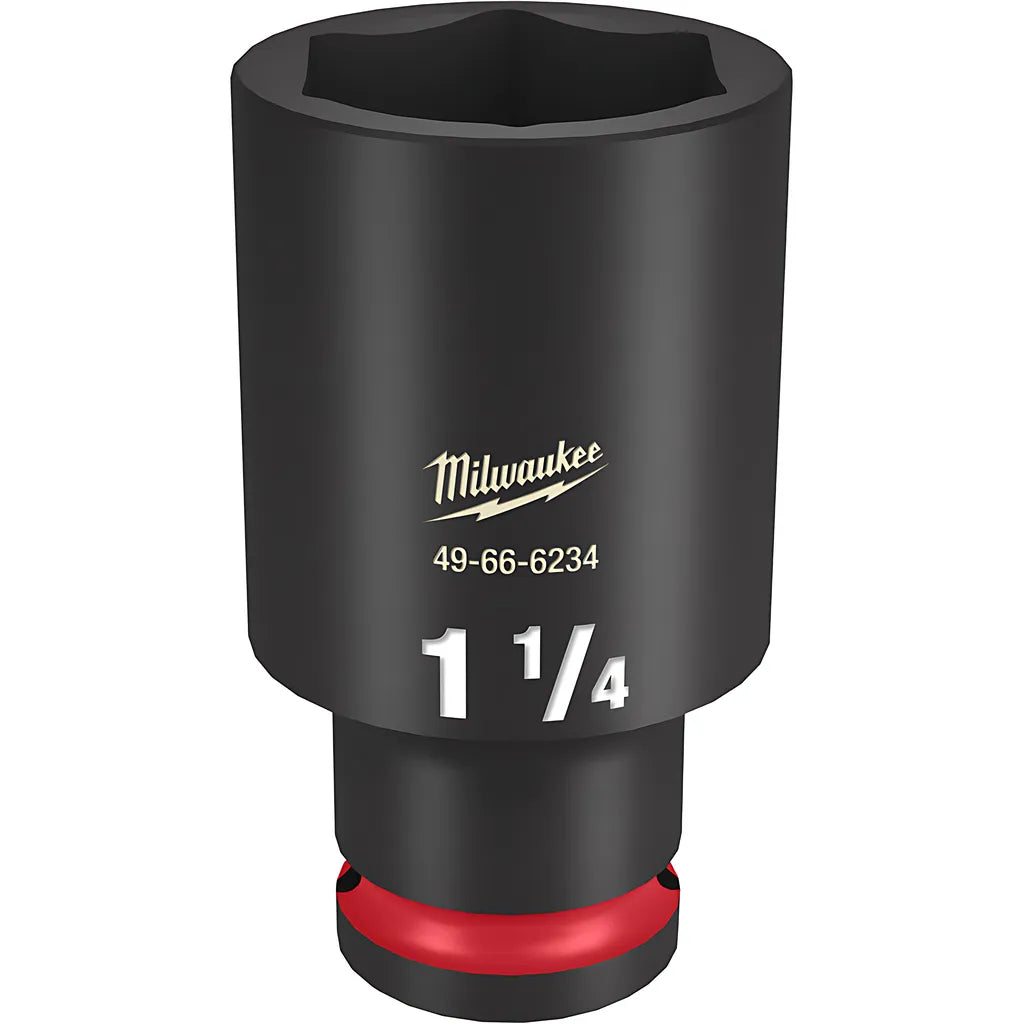 Shockwave Impact Duty 1/2" Drive 1-1/4" Deep 6 Point Socket-Milwaukee-49-66-6234-11354