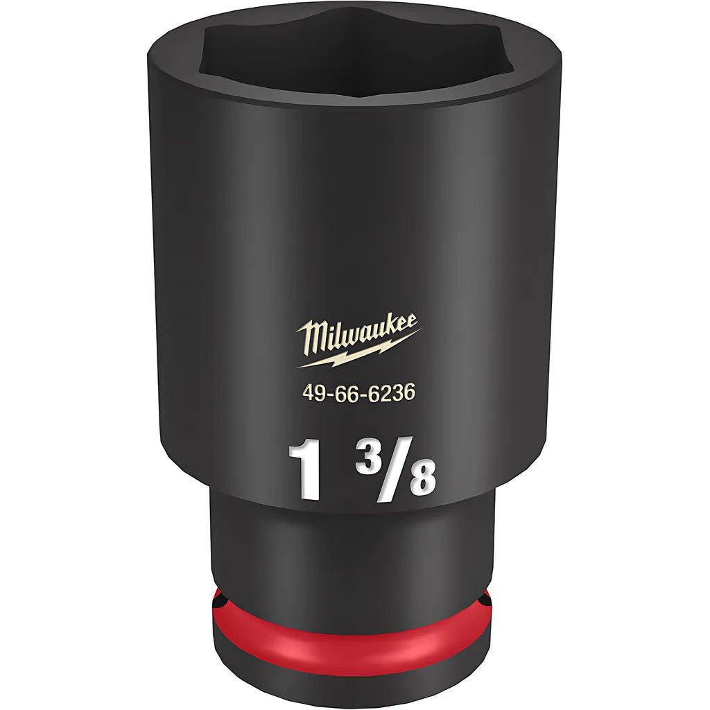 Shockwave Impact Duty 1/2" Drive 1-3/8" Deep 6 Point Socket-Milwaukee-49-66-6236-11366